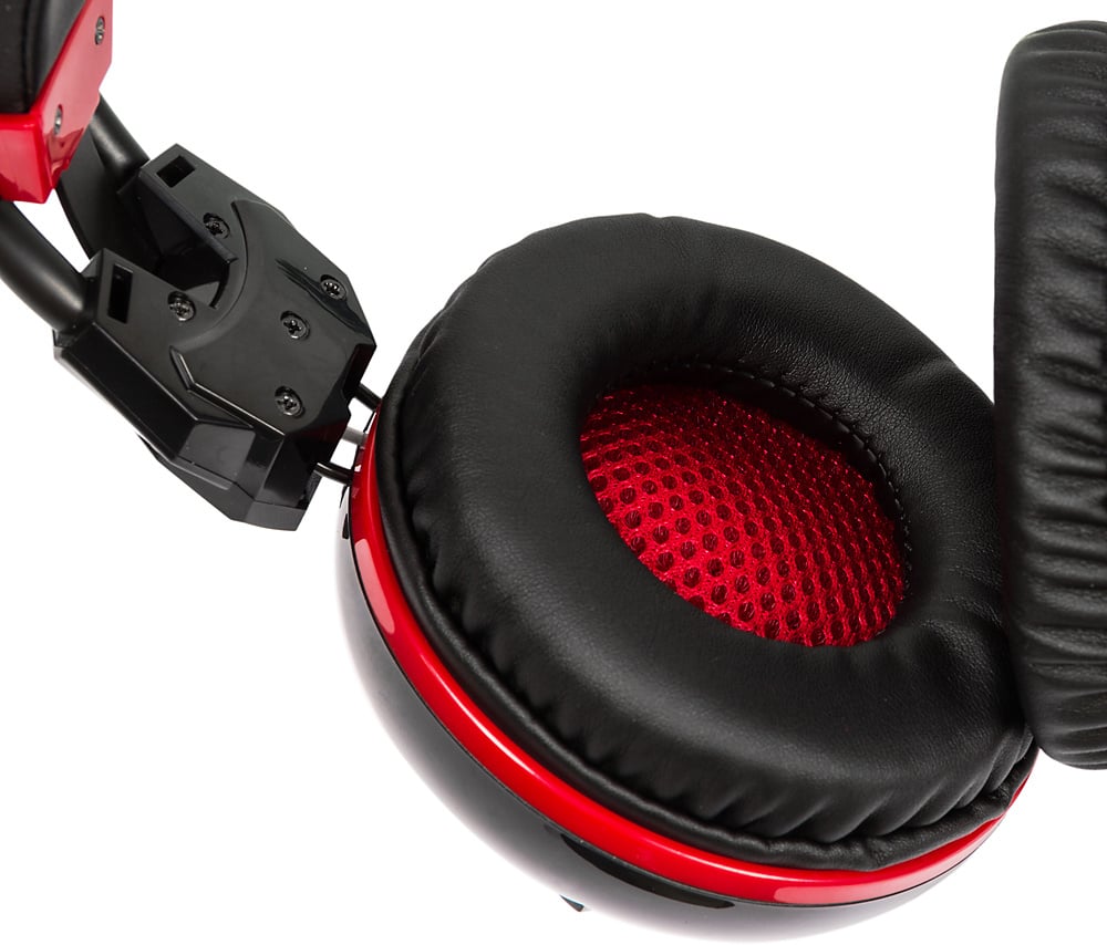 Наушники с микрофоном A4Tech Bloody G300 черный/красный 1.8м мониторные оголовье (G300 BLACK+RED)