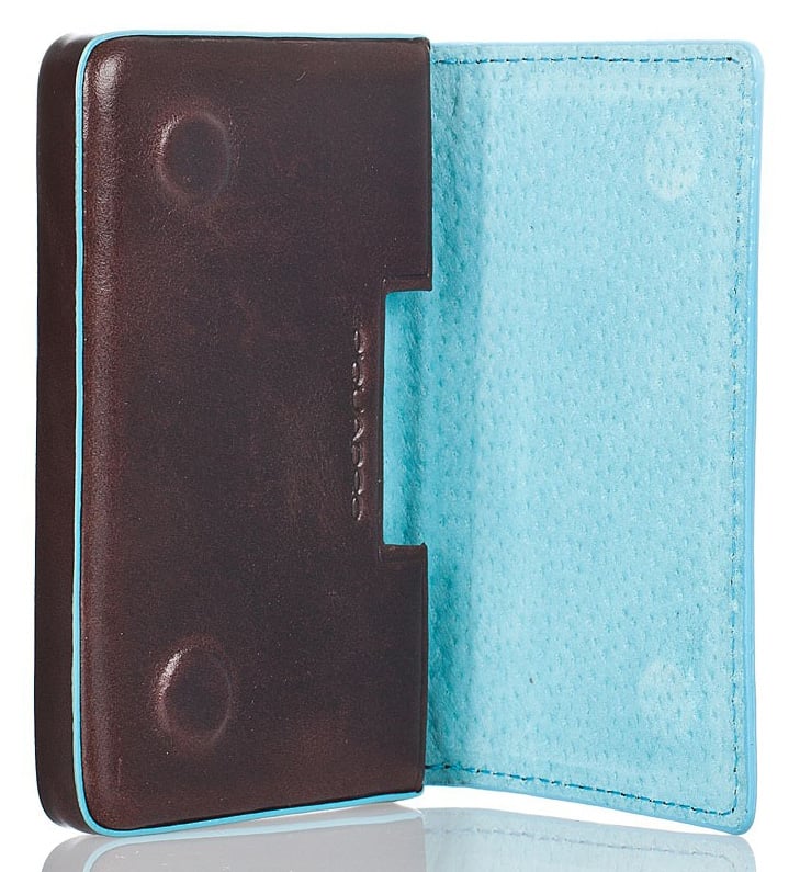 Чехол для визитных карт Piquadro Blue Square PP1263B2/MO коричневый натур.кожа