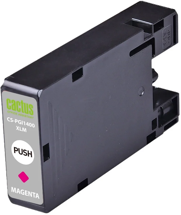 Картридж струйный Cactus CS-PGI1400XLM PGI-1400 пурп.пигм. (12мл) для Canon MB2050/MB2350/MB2040/MB2340 с чипом