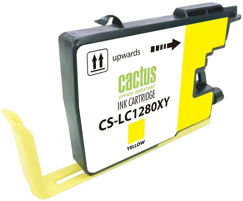 Картридж струйный Картридж струйный Cactus CS-LC1280XY желтый (16.6мл) для Brother MFC-J6510/6910DW