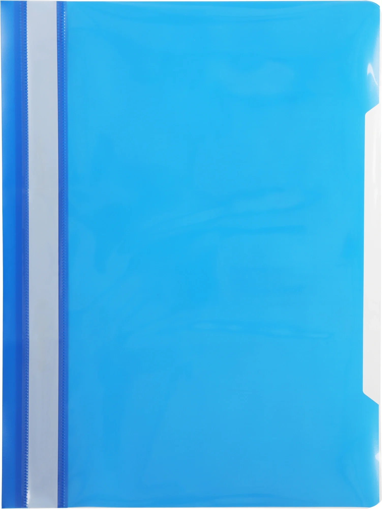 Папка-скоросшиватель Бюрократ -PS20BLUE A4 прозрач. верх. лист пластик синий 0.12/0.16