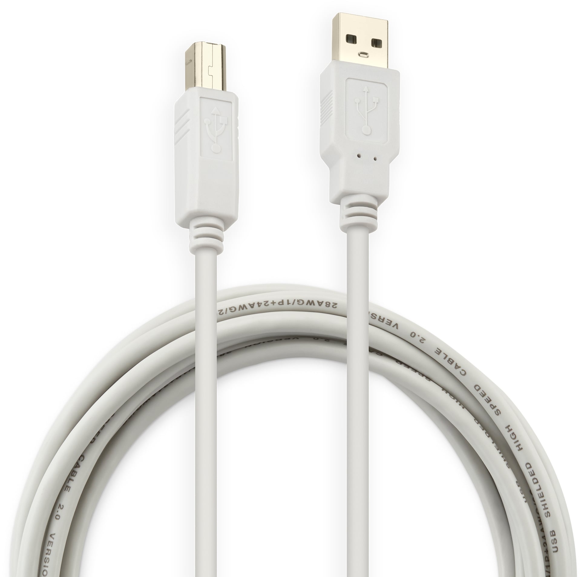 Кабель USB A (M) - USB B (M), 5м, Buro USB2.0-AM/BM-5