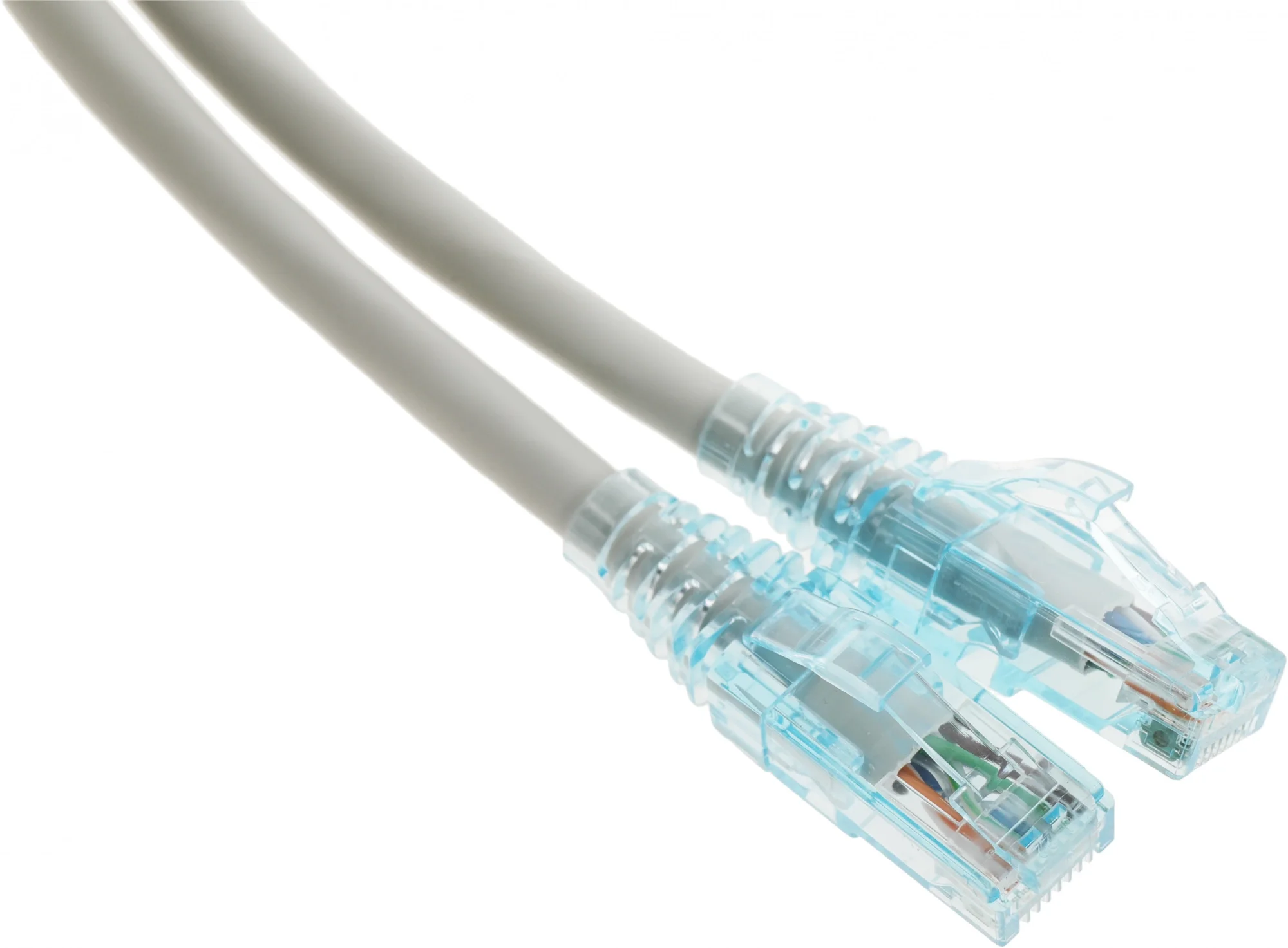 Кабельная сборка Hyperline PC-LPM-UTP-RJ45-RJ45-C6-2M-LSZH-GY Патч-корд U/UTP, Cat.6 (100% Fluke Component Tested), LSZH, 2м, серый