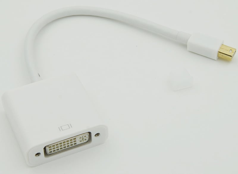 Переходник miniDisplayPort (m) DVI (f) белый