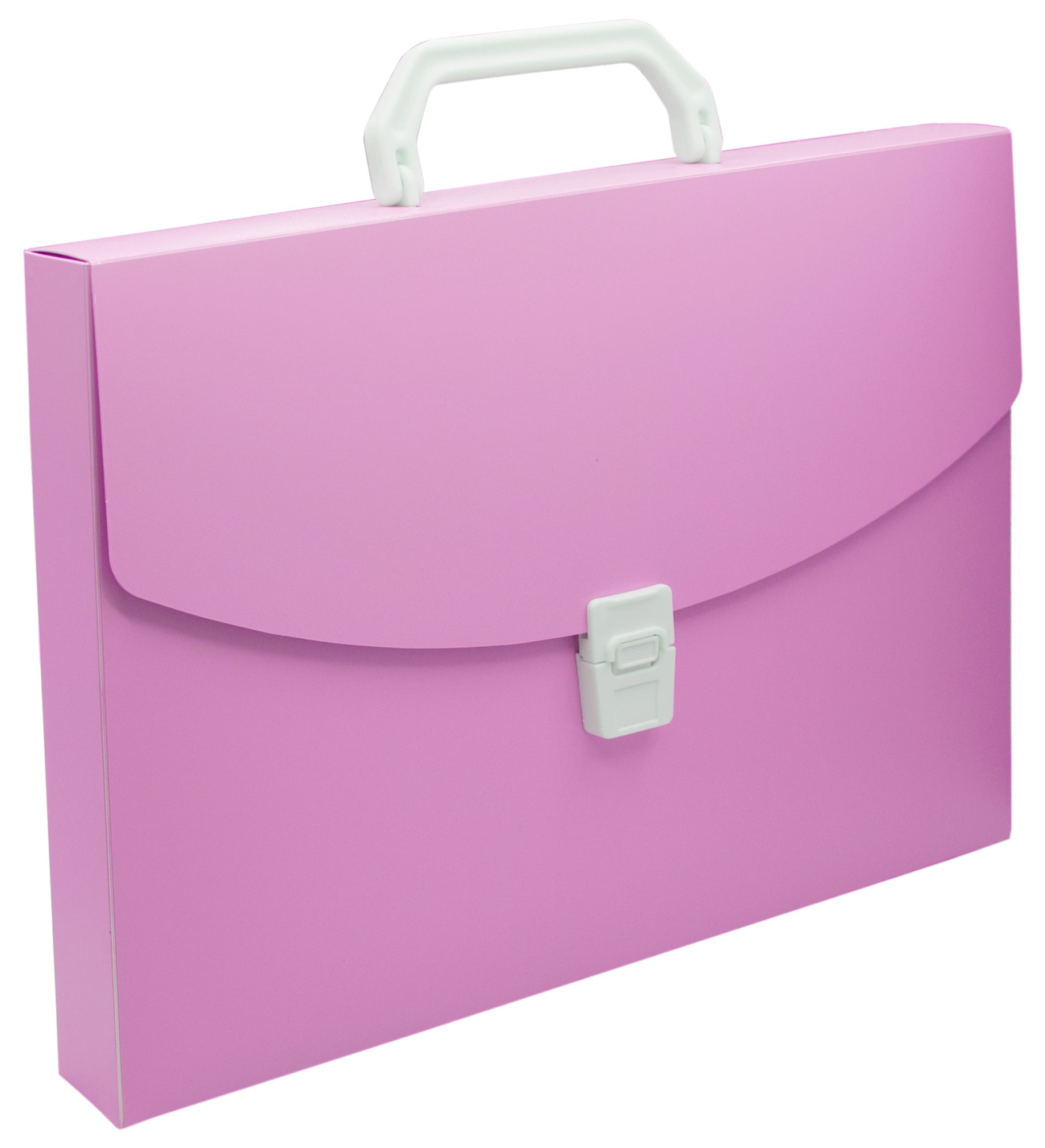 Папка-портфель Бюрократ Pastel PASTPP01PINK 1 отдел. A4 пластик 0.7мм розовый