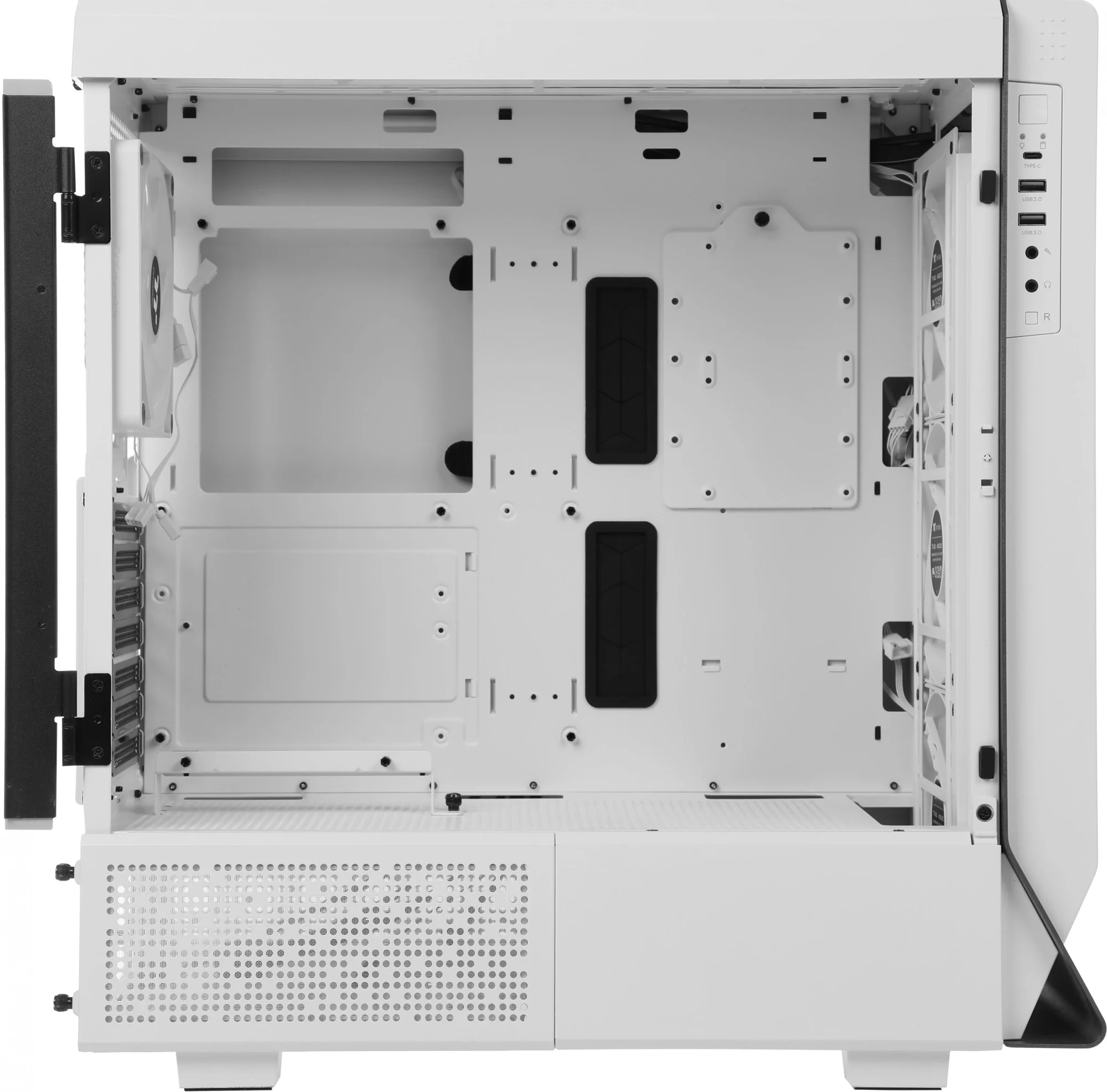 Компьютерный корпус Thermaltake Ceres 500 TG ARGb белый без БП ATX 4x140мм 2xUSB3.0 1xUSB3.1 audio bott PSU
