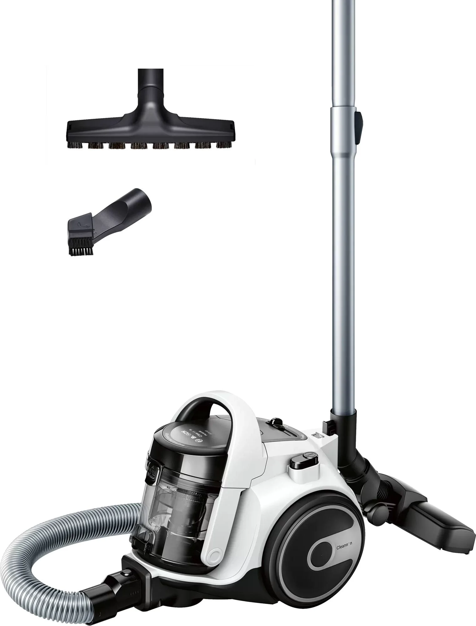 Пылесос Bosch BGS05A222 белый/черный, 350/700 Вт, уборка сухая, пылесборник контейнер 1.5 л