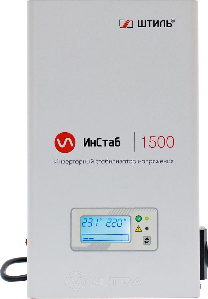 Стабилизатор Штиль ИнСтаб <IS1500> (вх.90-310V, вых.220V±2%,  1500VA,  1  розетка Schuko)