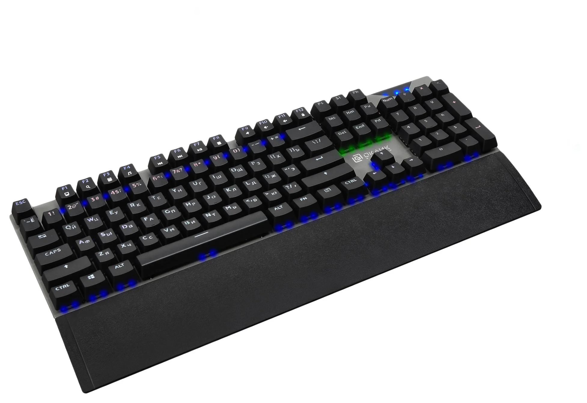 Клавиатура Оклик 935G RAGNAR механическая черный USB Multimedia for gamer LED (подставка для запястий) (1460068) кабель 1.2м