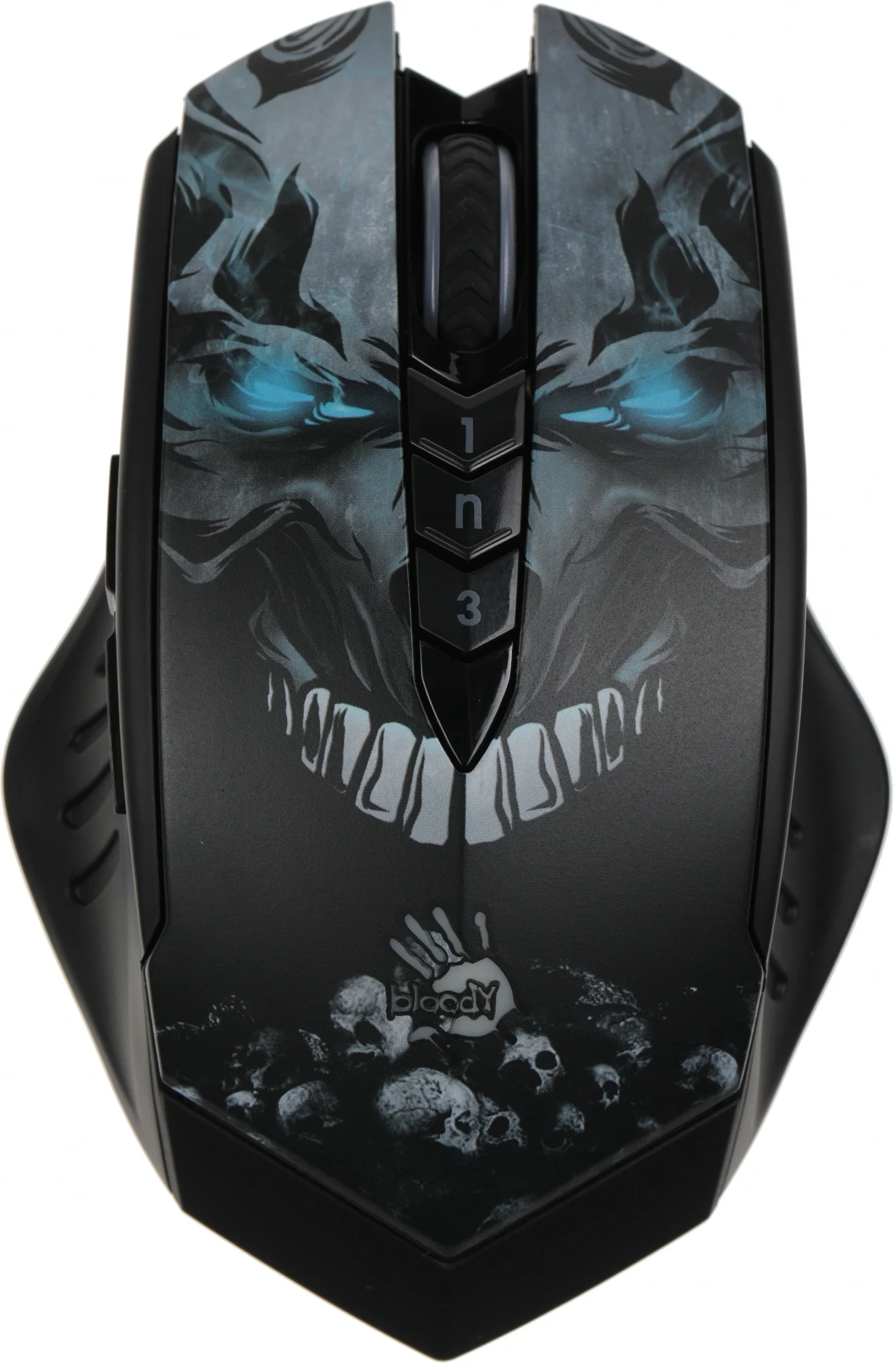 A4 Bloody R80 Plus (Skull design) Игровая беспроводная мышь, 5000dpi, 25G, Инфракрасный скролл, 6 снайперских режимов