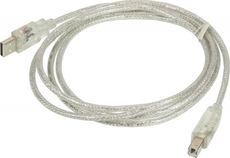 Кабель Ningbo USB A(m) USB B(m) 1.8м прозрачный (блистер)