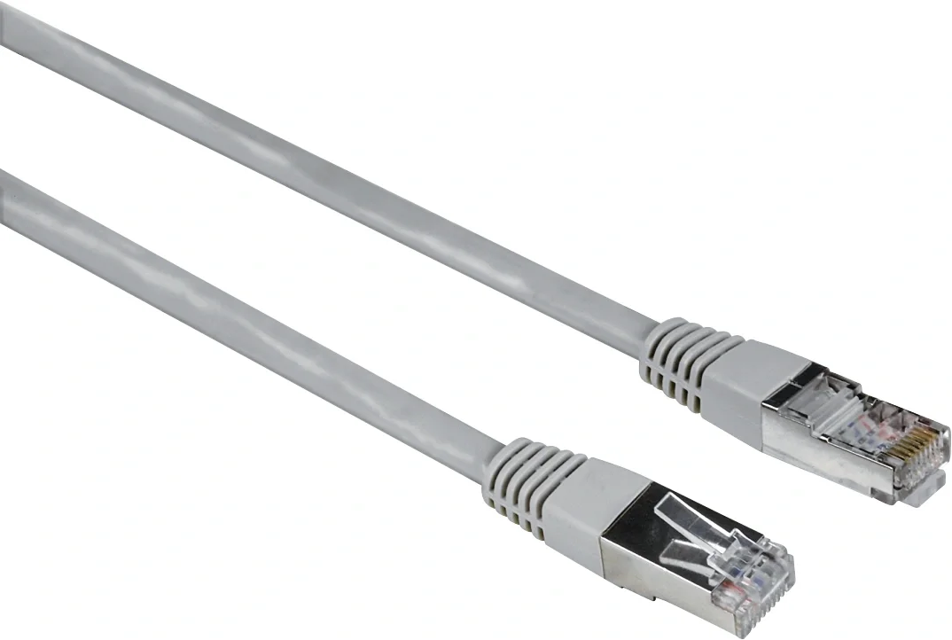 Патч-корд Hama H-20140 STP cat.5E 1.5м серый RJ-45 (m)-RJ-45 (m) (00020140)