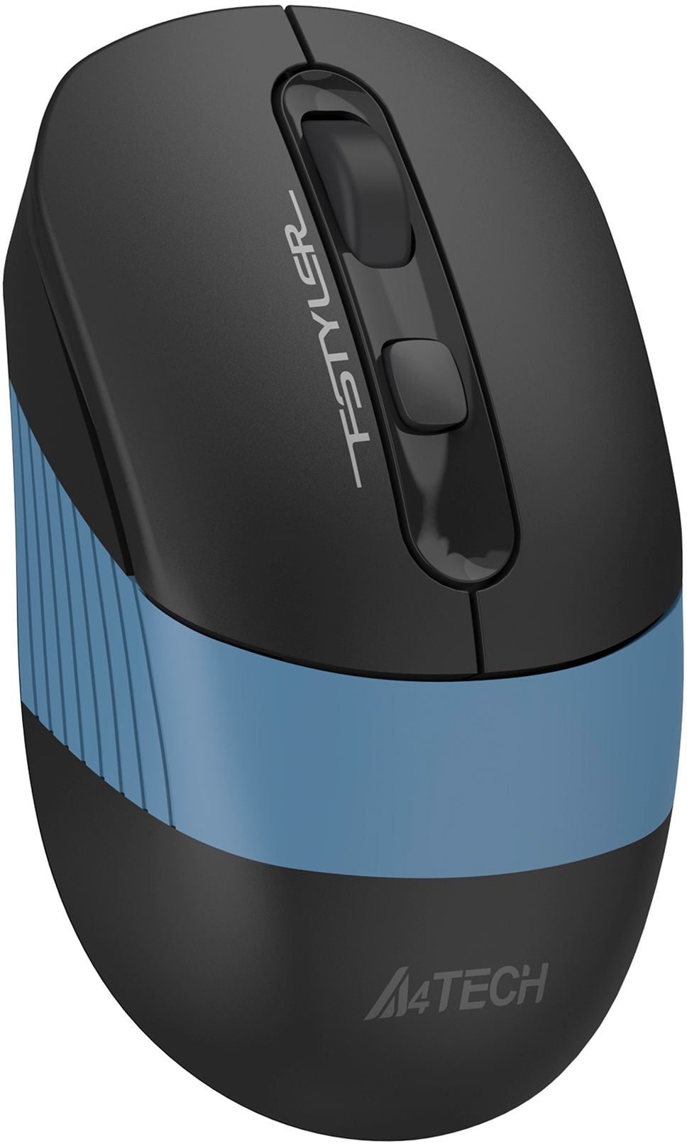 Мышь беспроводная A4Tech Fstyler FB10CS black/blue (оптическая, silent, BT/Radio, USB, 4but, 2000dpi)(FB10CS USB ASH BLUE)