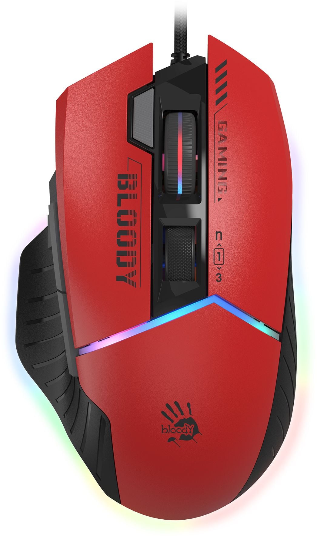 Мышь проводная A4Tech Bloody W95 Max Sports красный черный оптическая игровая USB W95 MAX SPORTS RED