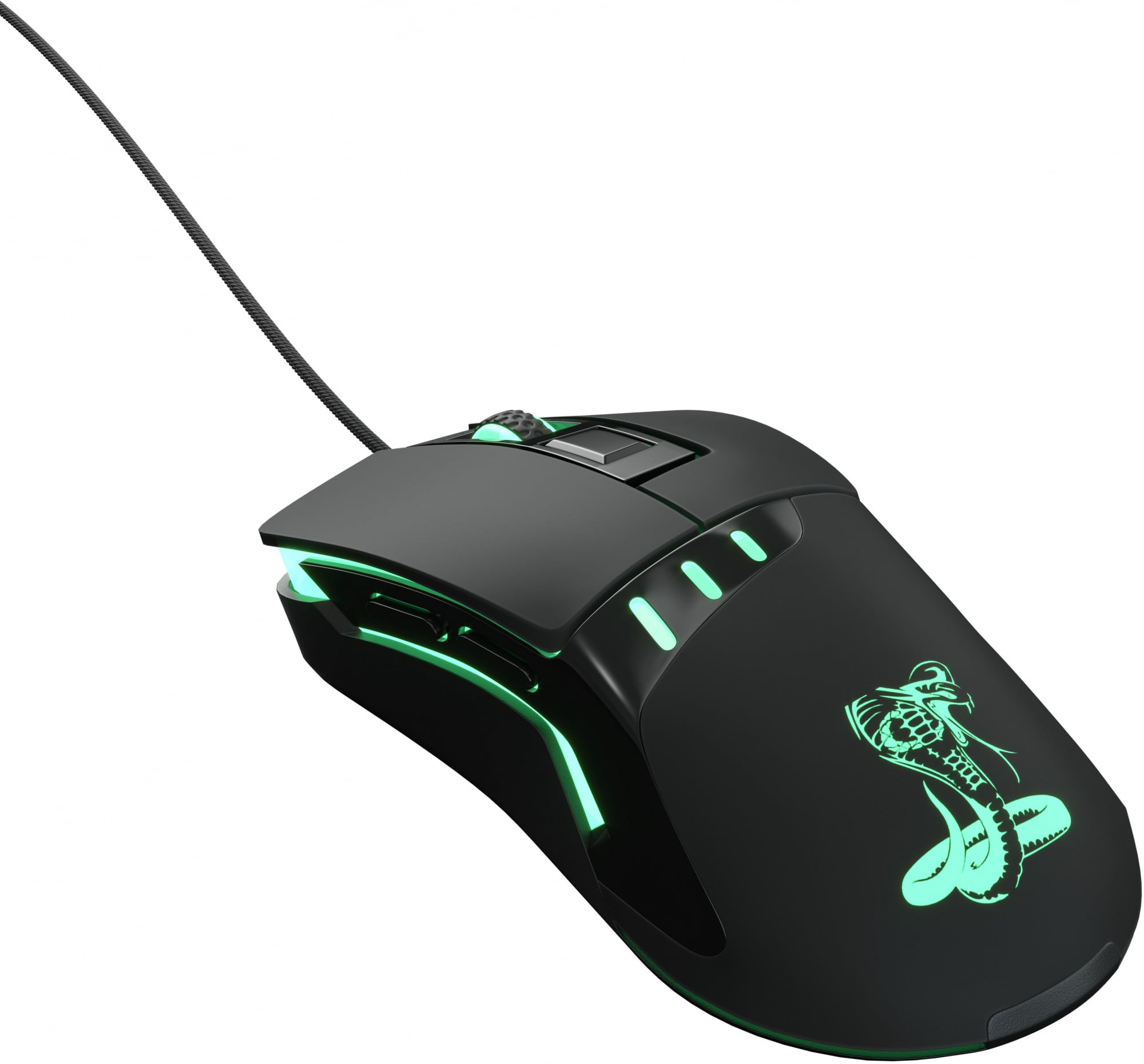 Мышь Оклик 865G Snake черный оптическая 2400dpi USB для ноутбука 6but (368643)
