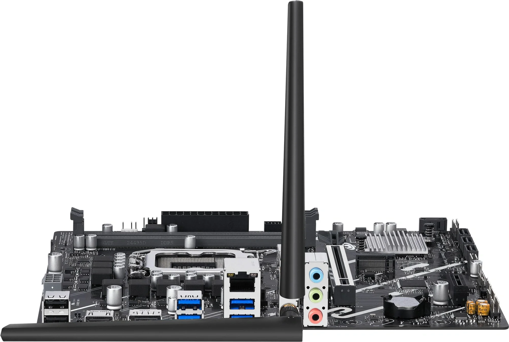 Материнская плата ASUS PRIME B760M-F WIFI, LGA 1700, Intel B760, 2xDDR5, 4xSATA, 2xM.2, 1xPCIe 5.0 x16, 1xPCIe 3.0 x1, 1xHDMI, 1xDP, 1x1Gb LAN, Wi-Fi 6, Bluetooth 5.3, 4xUSB-A 5Gbps, 2xUSB-A 2.0, 3x3.5 мм, 7.1, mATX