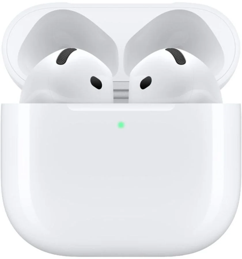 Гарнитура вкладыши Apple AirPods 4 A3050,A3053,A3058 белый беспроводные bluetooth в ушной раковине (MXP63ZA/A)