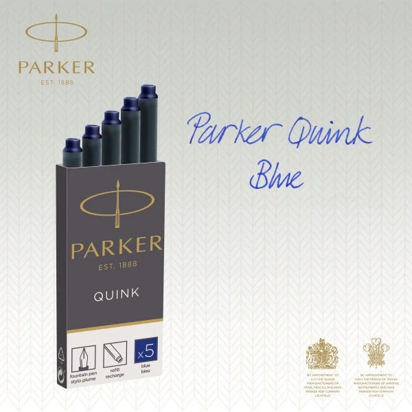 Картридж Parker Quink Z11 (1950384) синие чернила для ручек перьевых (5шт)