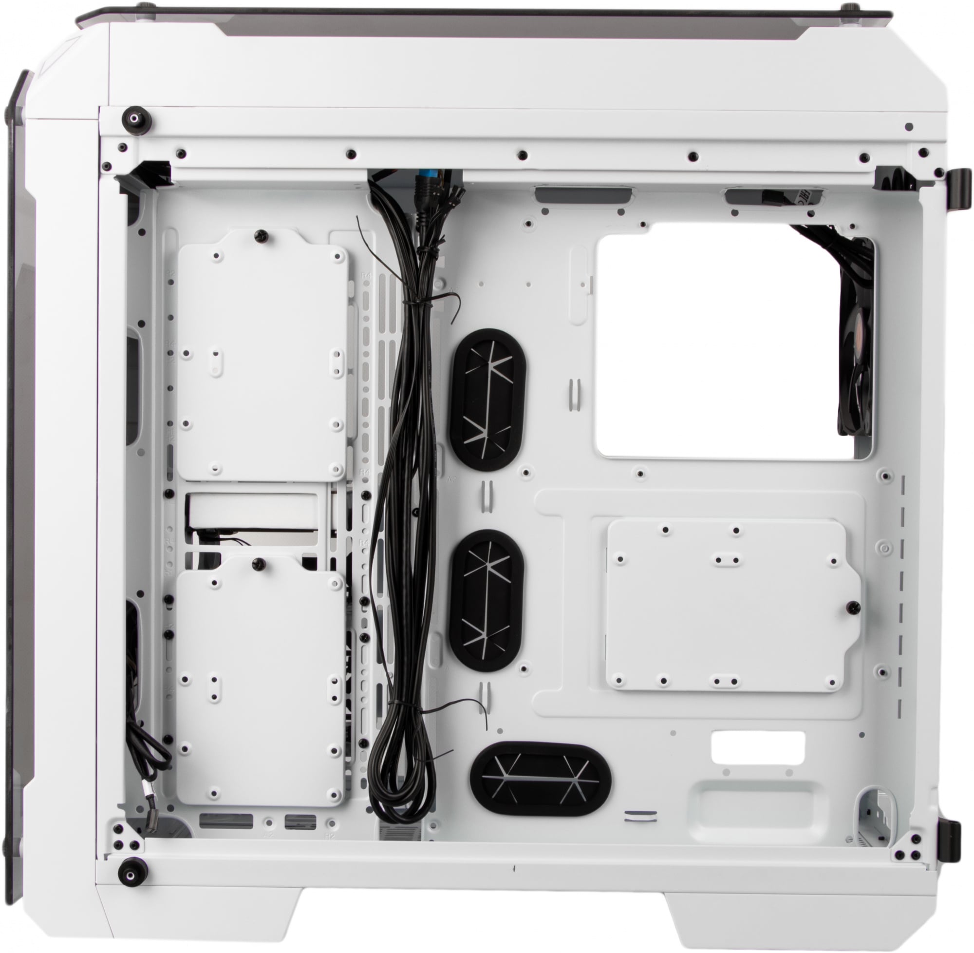 Компьютерный корпус Thermaltake View 71 TG Snow CA-1I7-00F6WN-00 White/Win/SPCC/Tempered Glass*4/Color Box/Riing 140мм White Fan*2