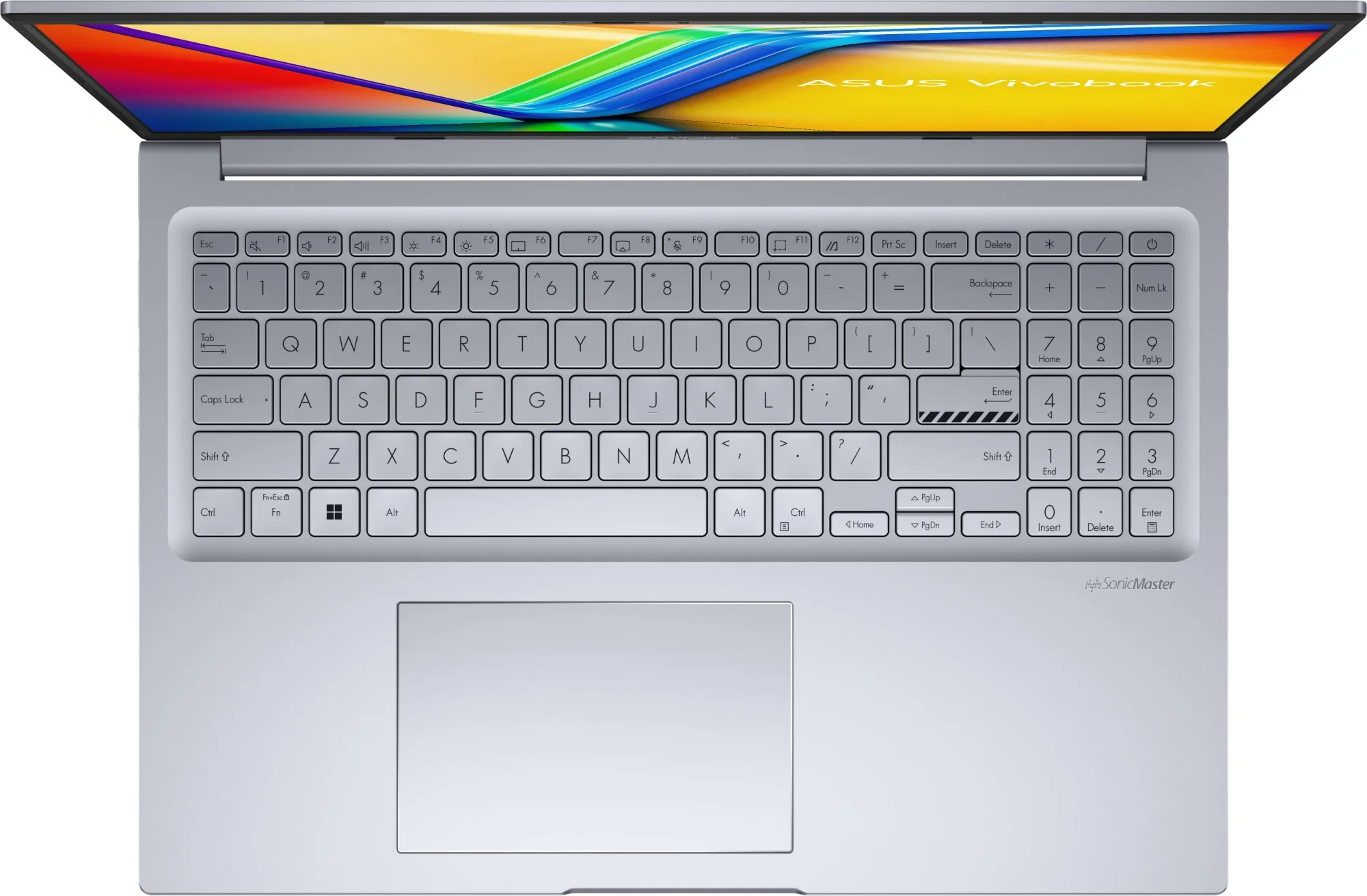 Ноутбук Asus VivoBook 16X K3605VC-RP370 Core i5 13420H 16Gb SSD512Gb NVIDIA GeForce RTX 3050 4Gb 16" IPS WUXGA (1920x1200) без ОС silver WiFi BT Cam (90NB11D2-M00FL0)
