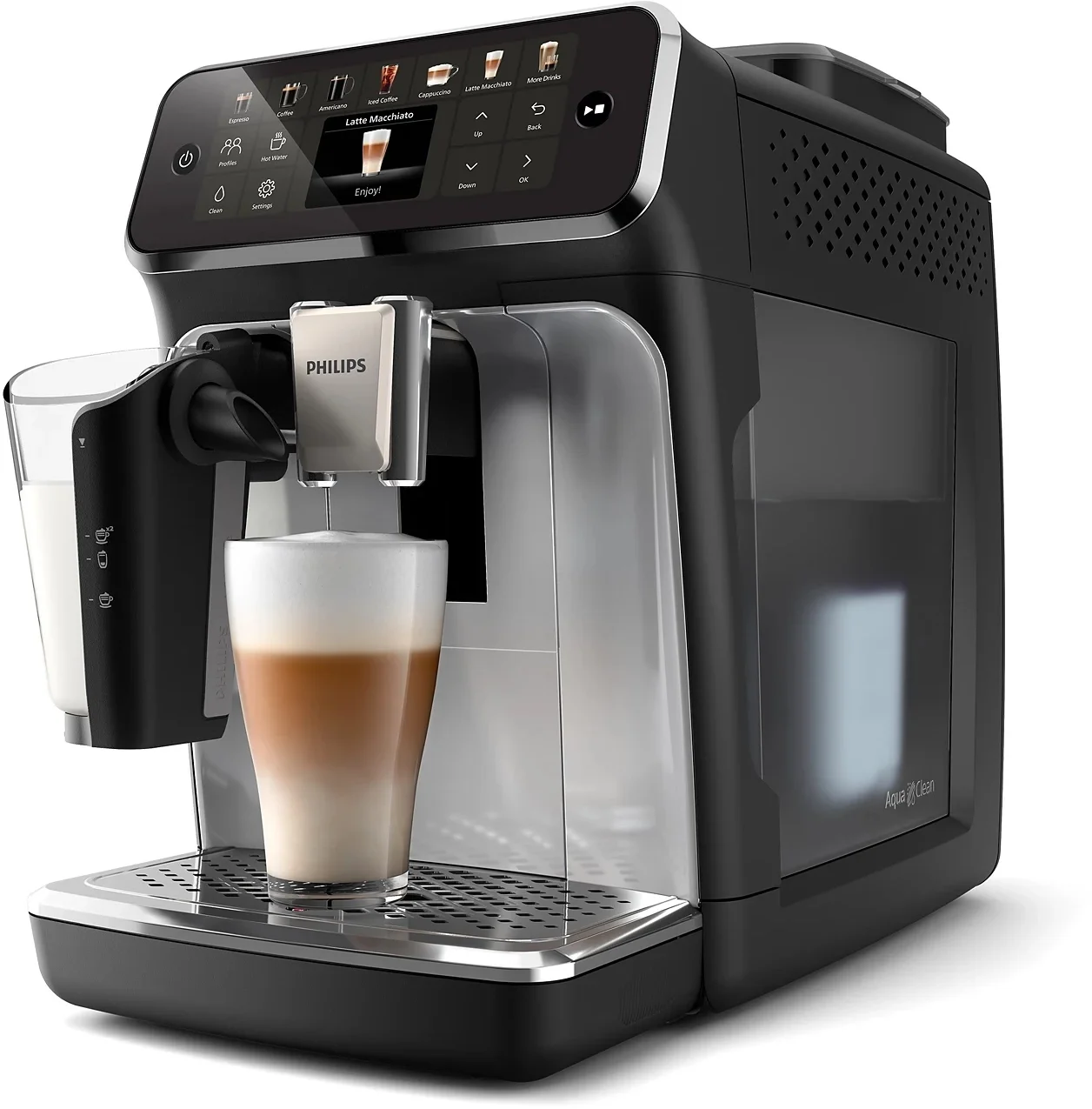 Кофемашина автоматическая Philips EP4446/70, черный, 1.8 л, 1500 Вт, 15 бар