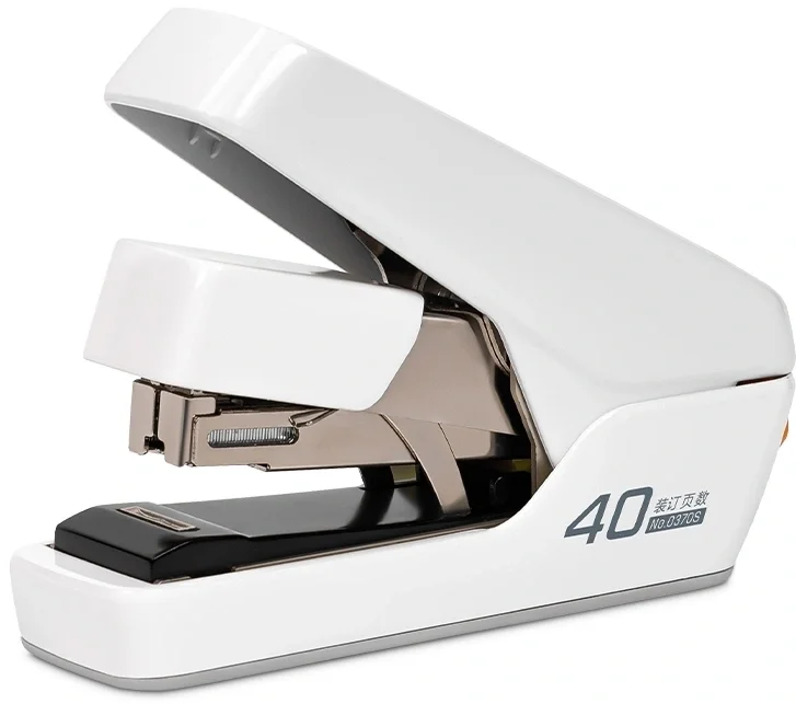 Степлер настольный Deli 0370SWhite Exceed 24/6 26/6 (40 листов) снижение усилия, белый, 100 скоб, коробка
