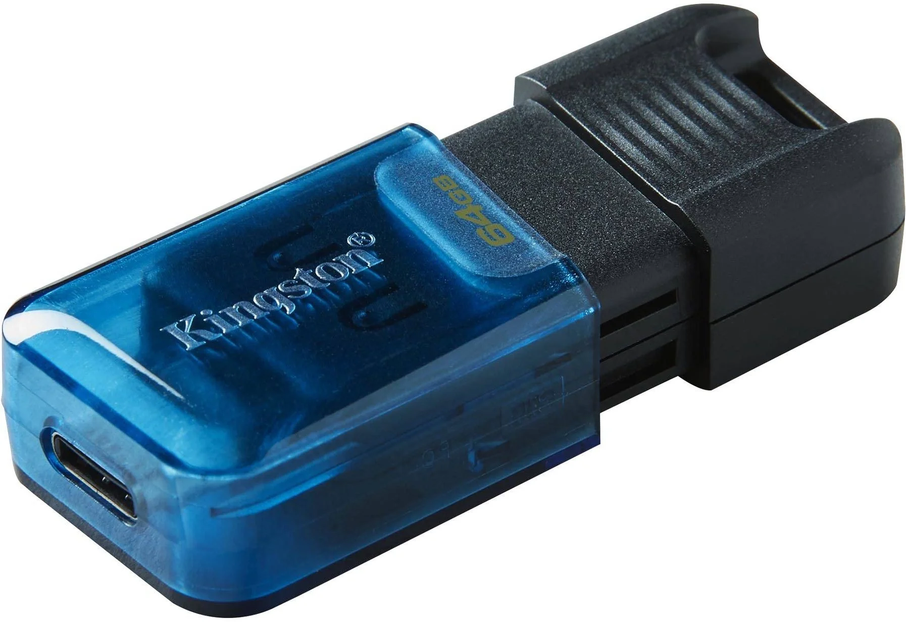 Kingston USB Drive 64GB DataTraveler 80M OTG USB Type-C USB 3.2  черный [DT80M/64GB]