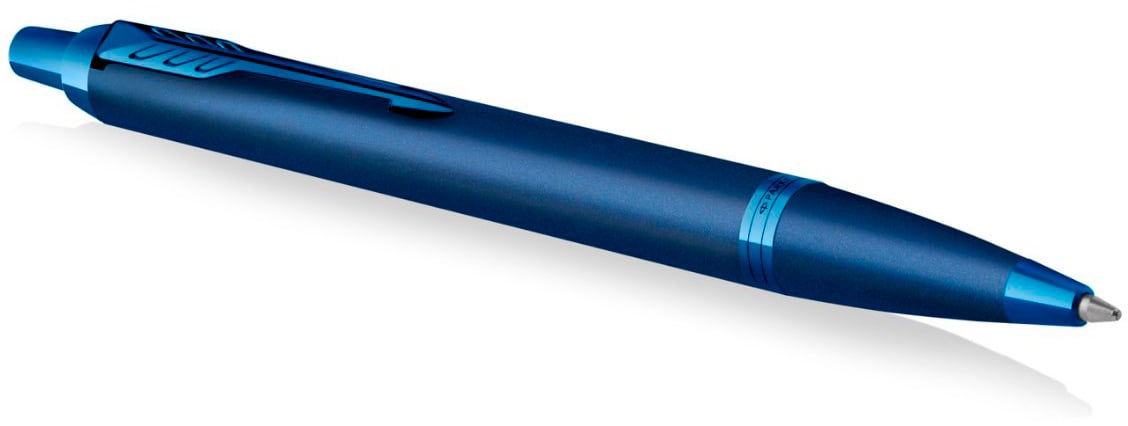 Ручка шариков. Parker IM Monochrome K328 (2172966) Blue PVD M син. черн. подар.кор.