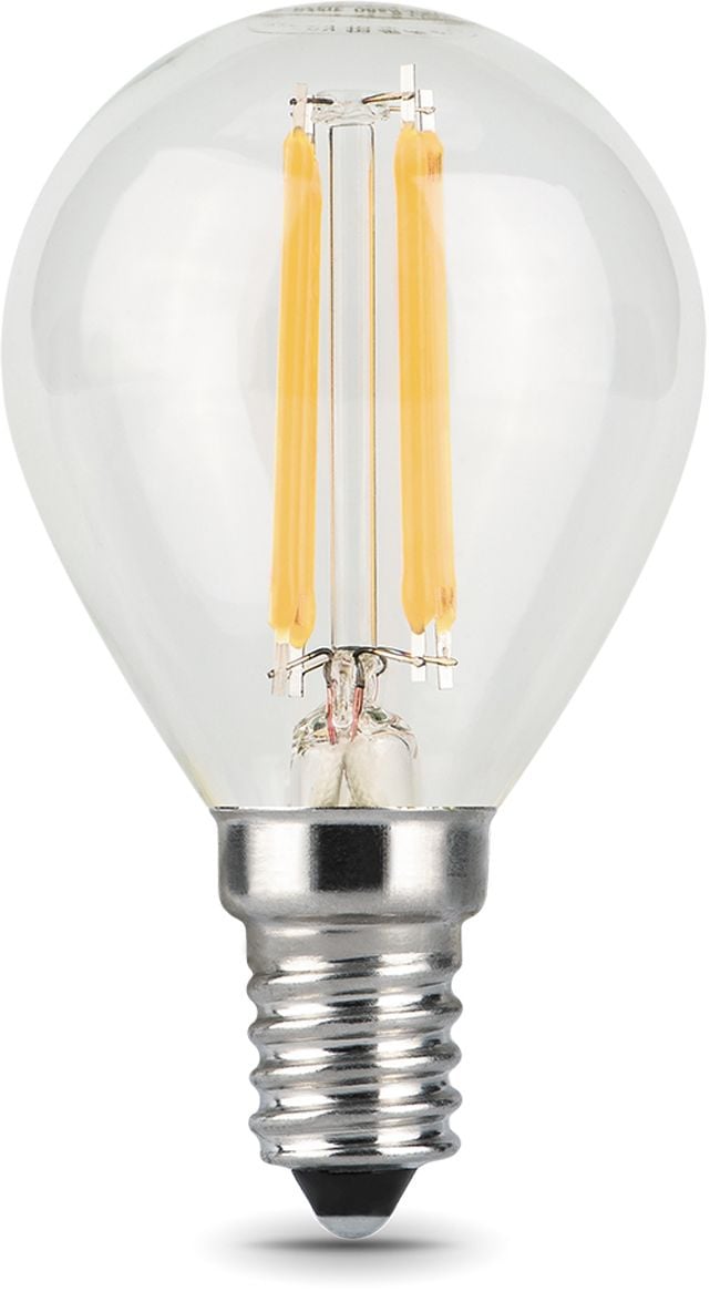Лампа светодиодная Gauss (упак.:10шт 105801111) Filament 11Вт цок.:E14 шар 220B 2700K св.свеч.бел.теп.