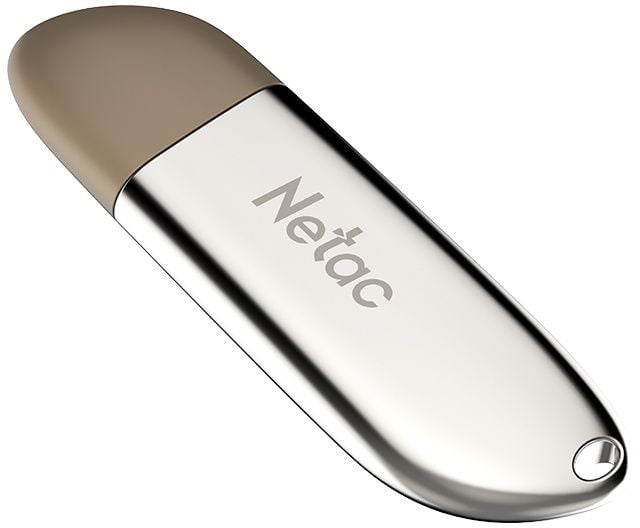 Netac USB Drive 16GB U352 <NT03U352N-016G-20PN>, USB2.0, с колпачком, металлическая