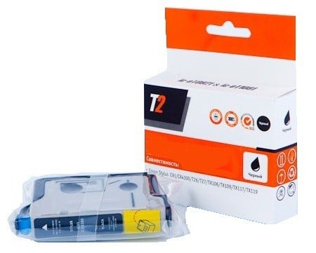 T2 C13T12914010 Картридж (IC-ET1291) для  EPSON Stylus SX420W/SX425W/SX525WD/Office B42WD/BX305F/BX320FW/BX625FWD черный с чипом