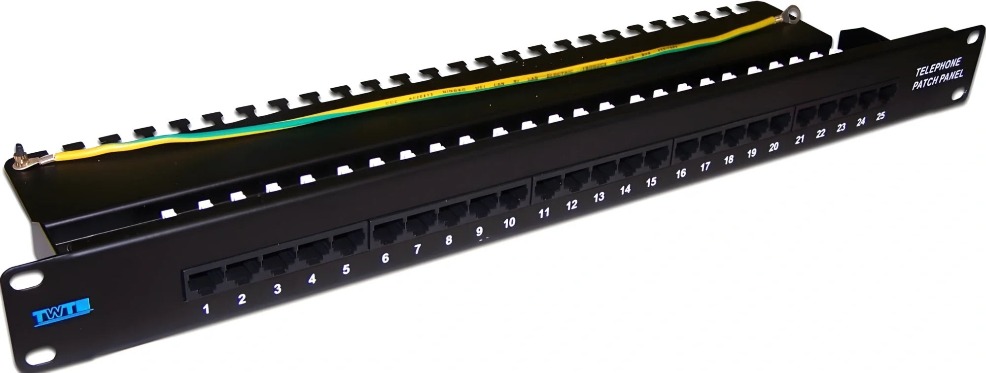 Патч-панель Патч-панель телефонная, 19", 1U, 25 портов RJ-45