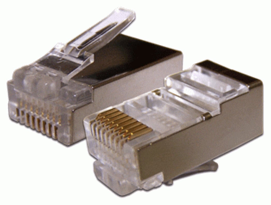TWT <TWT-PL45/S-8P8C-6A> RJ-45 Коннектор  экранированный  Кат.6A  (уп-ка 100шт)