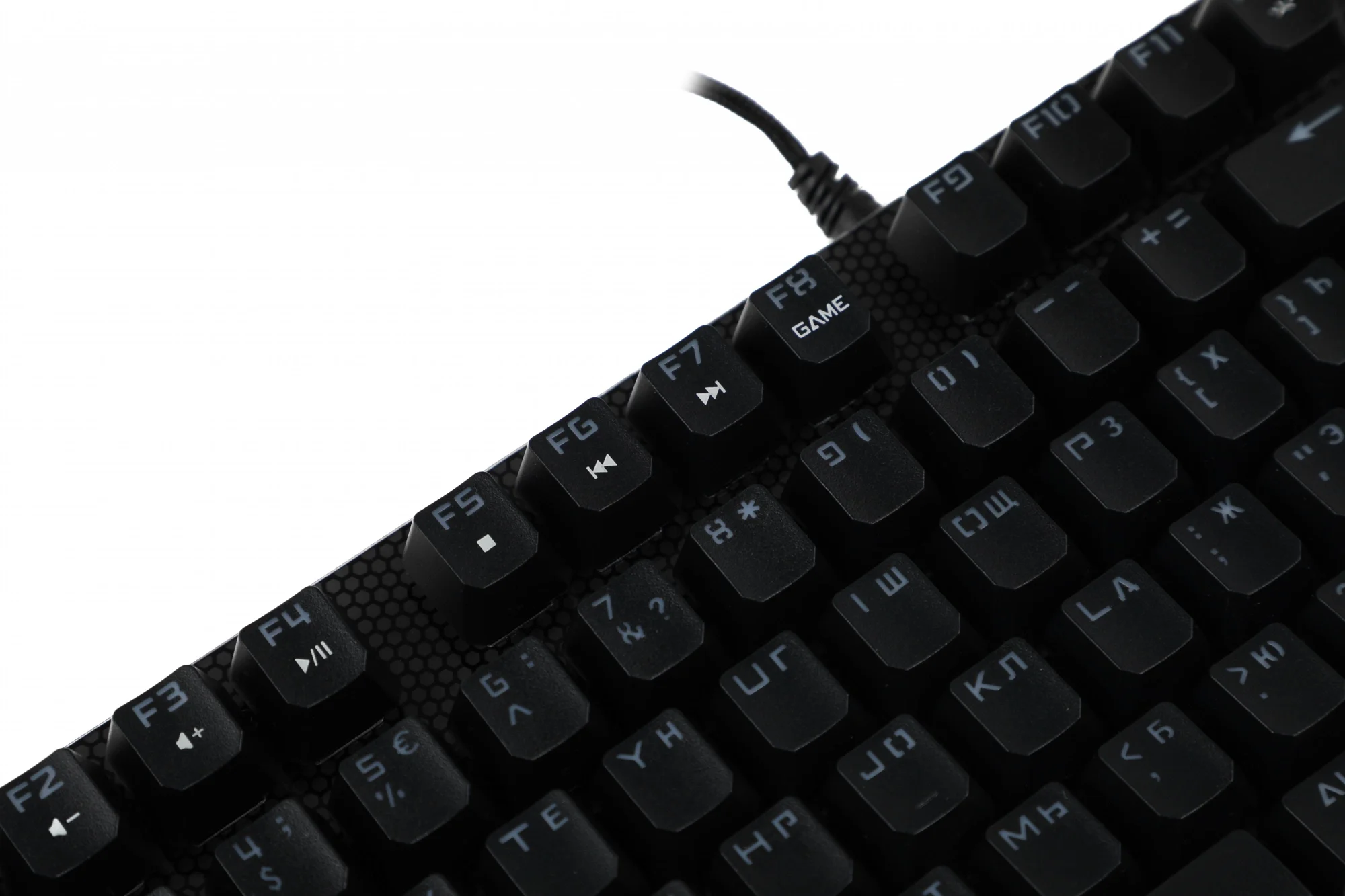 Клавиатура A4Tech B800 механическая серый/черный USB for gamer LED (B800 (NETBEE)) кабель 1.8м