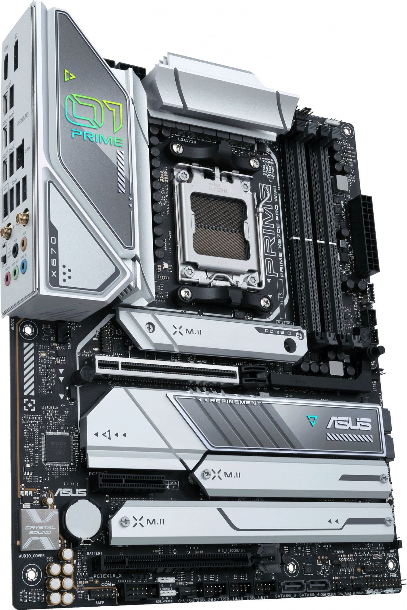 Материнская плата Asus PRIME X670E-PRO WIFI Socket AM5 AMD X670 4xDDR5 ATX AC`97 8ch(7.1) 2.5Gg RAID+HDMI+DP