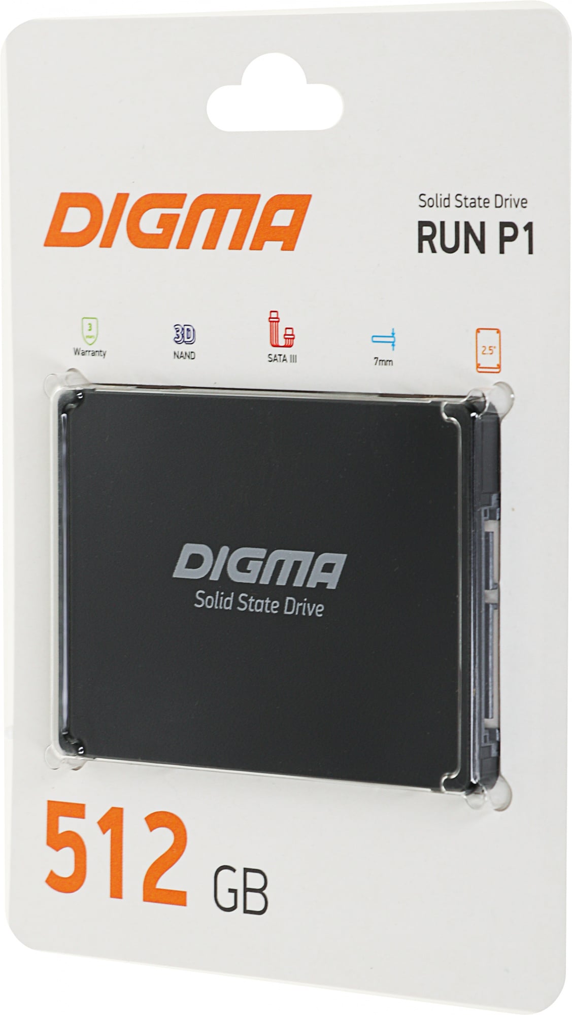 SSD 512 Gb SATA 6Gb/s Digma RUN P1 <DGSR2512GP13T>  2.5"  3D  TLC <1626608>