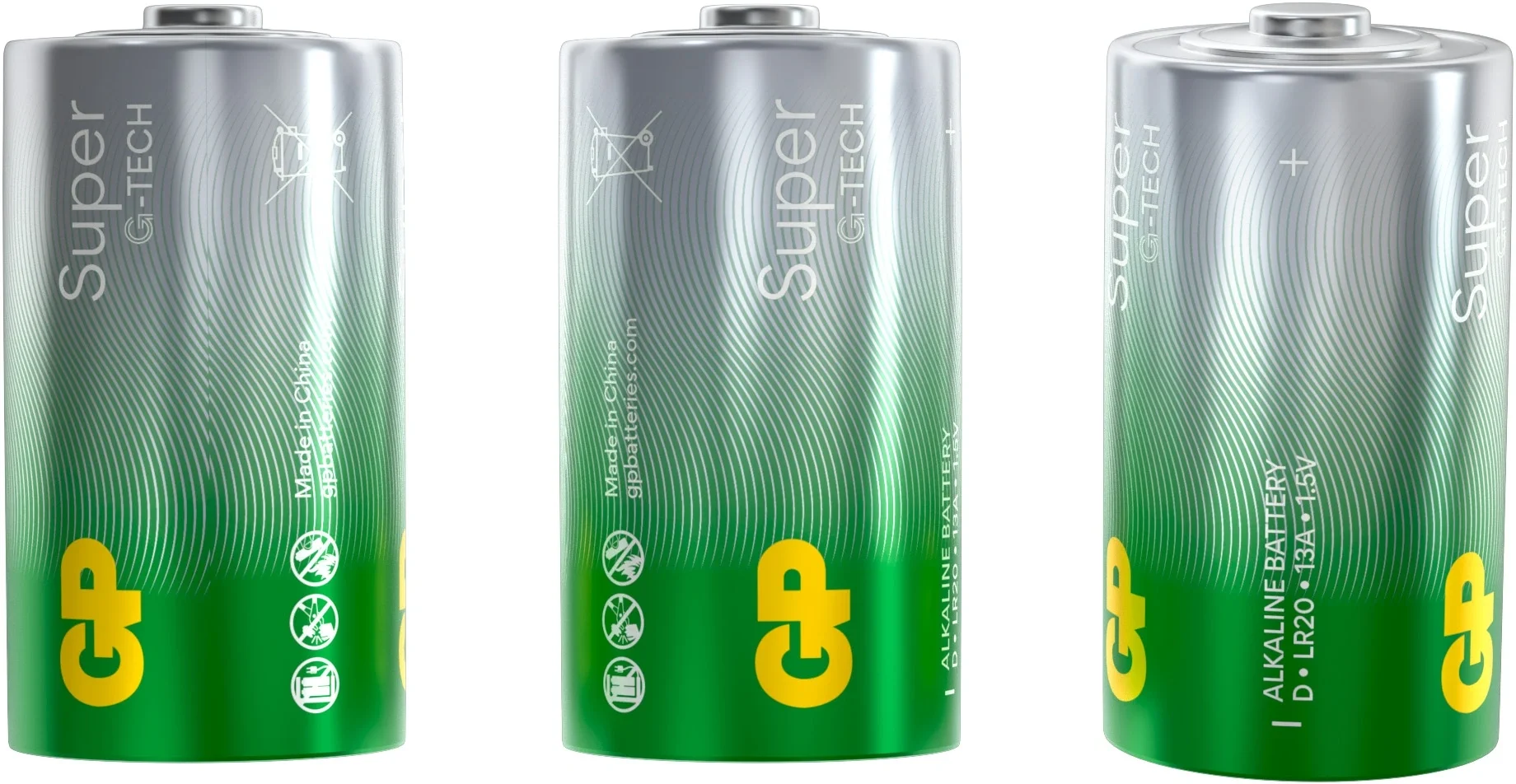 Батарея GP Super Alkaline 13AA21-2CRSBC2 D (2шт) блистер