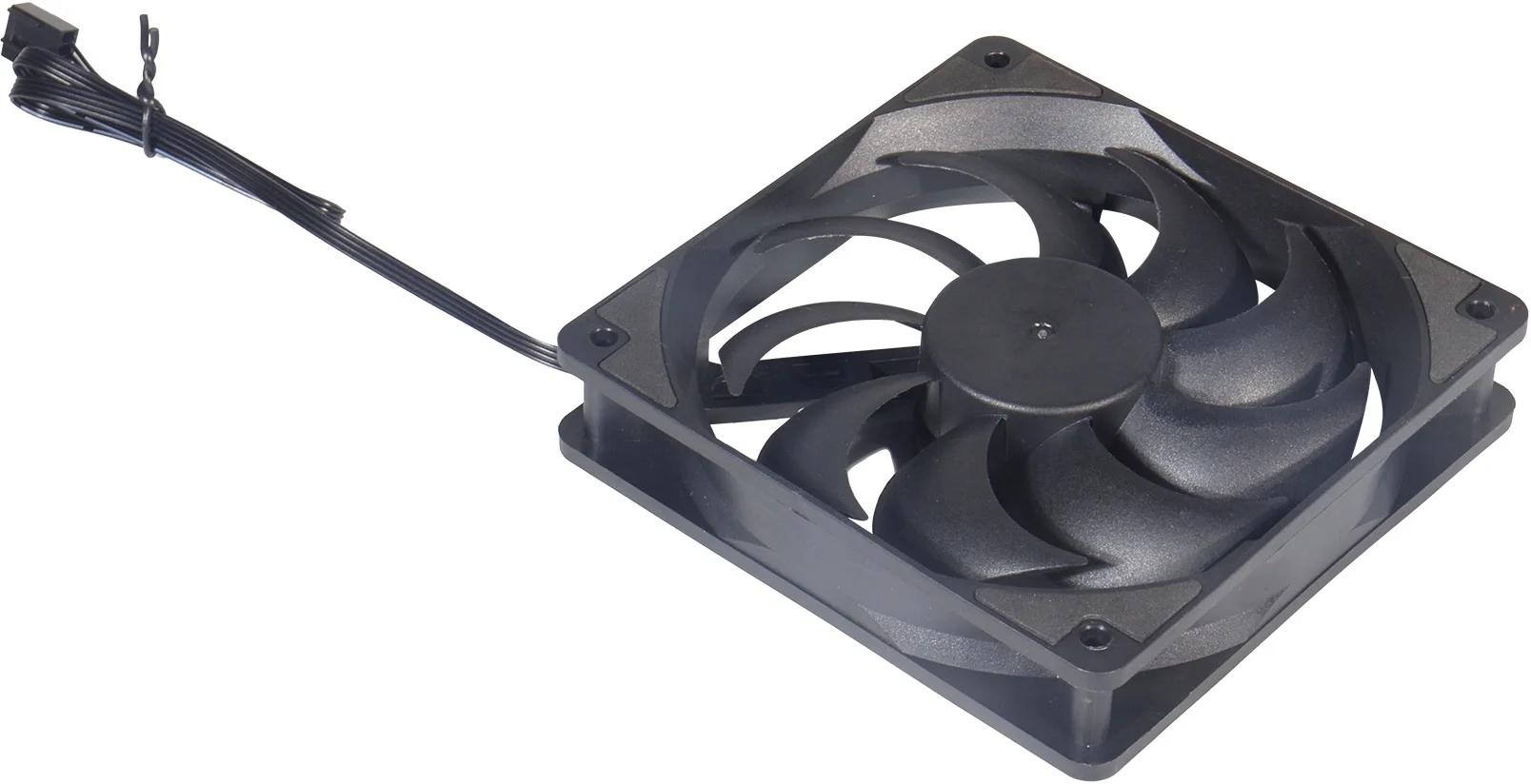 Вентилятор для корпуса Digma DFAN140PWM-1BK черный, 140 мм, 1500 об/мин, 28 дБ, 4 pin