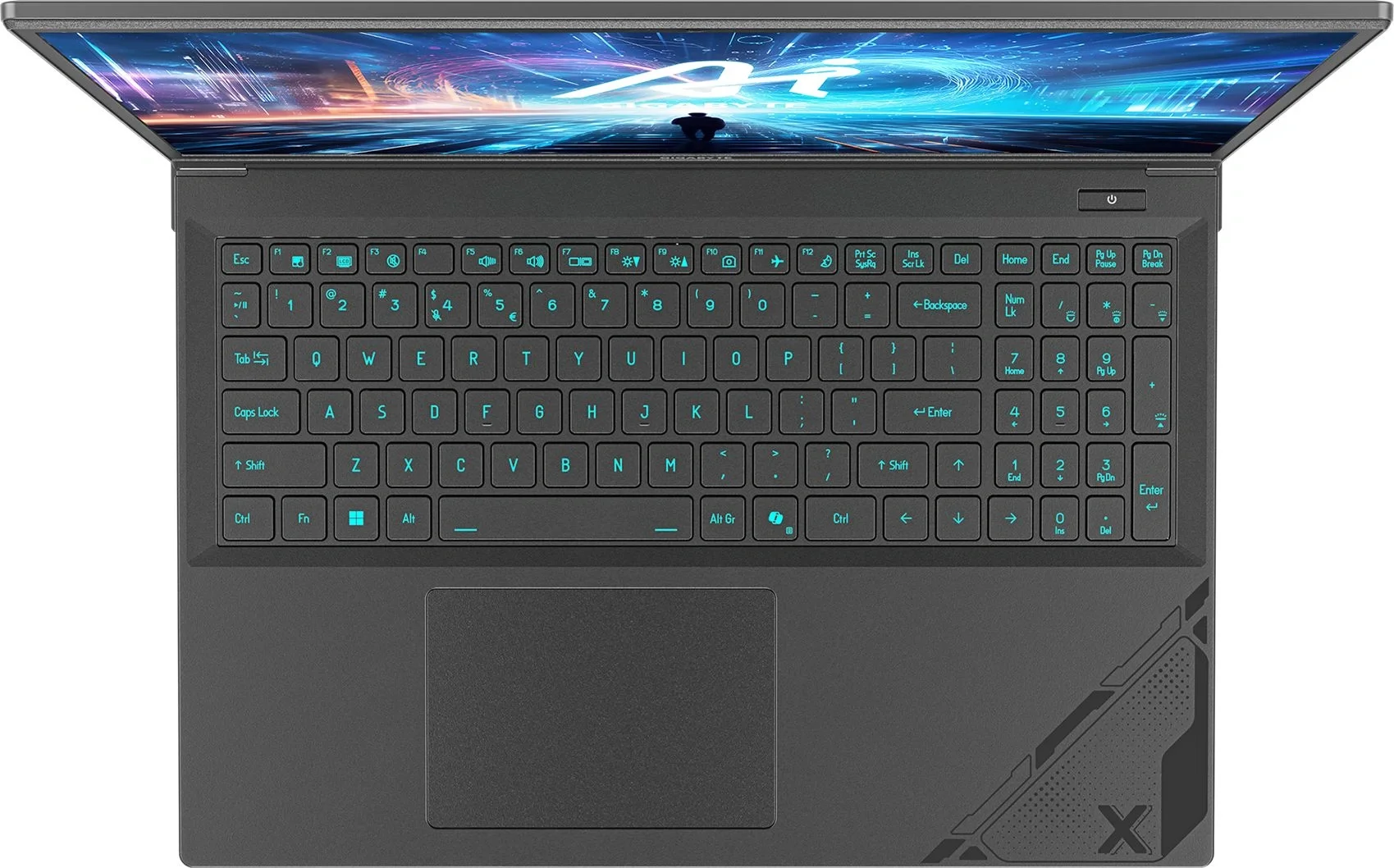 Ноутбук Gigabyte G6X Core i7 13650HX 16Gb SSD1Tb NVIDIA GeForce RTX 4060 8Gb 16" IPS FHD+ (1920x1200) FreeDOS grey WiFi BT Cam (9KG-43KZ894SD)