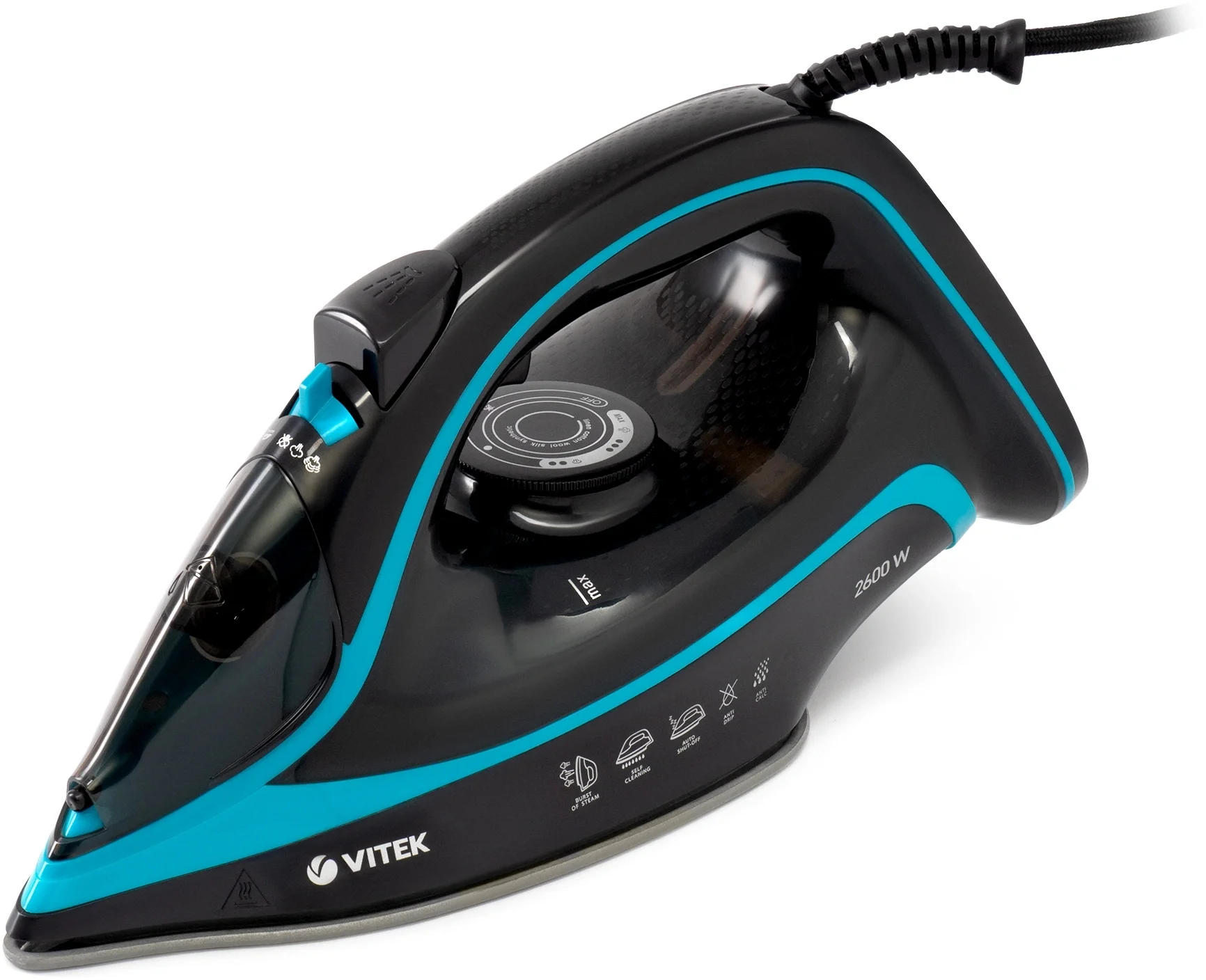 Утюг Vitek VT-8334, черный/бирюзовый (VT-8334)