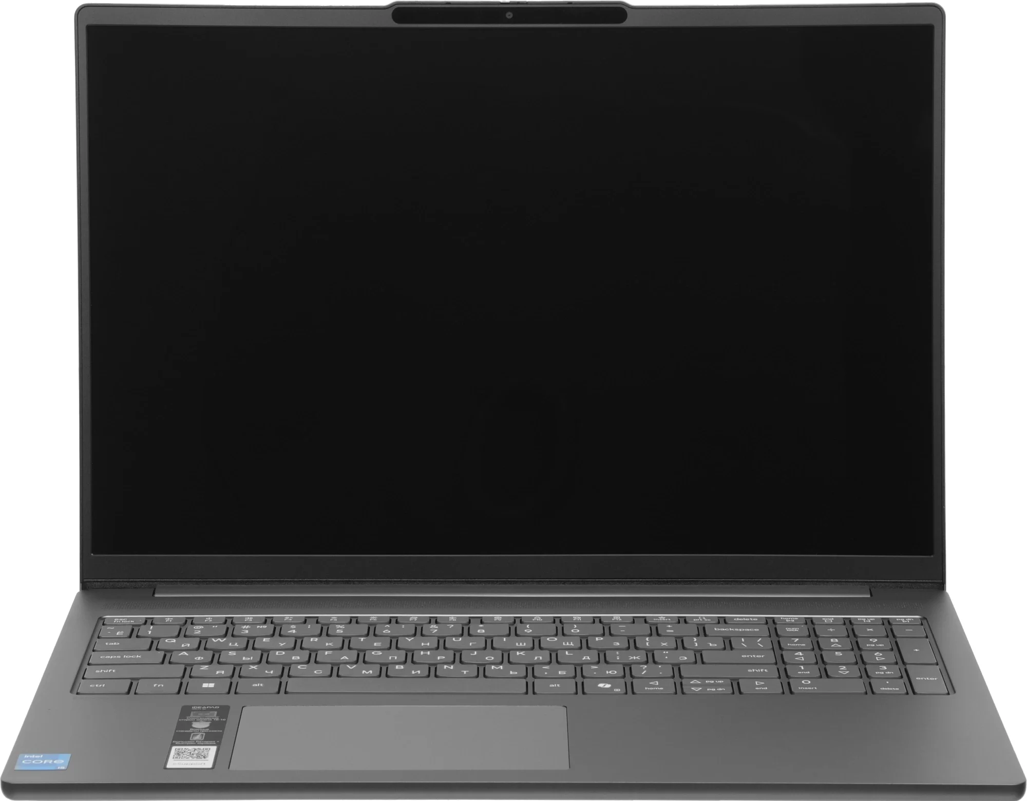 Ноутбук Lenovo IdeaPad Slim 5 16IRH10 Core i5 13420H 16Gb SSD 512Gb Intel UHD Graphics 16" OLED 2.8K (2880x1800) Windows 11 Home grey WiFi BT Cam (83HS002URK)