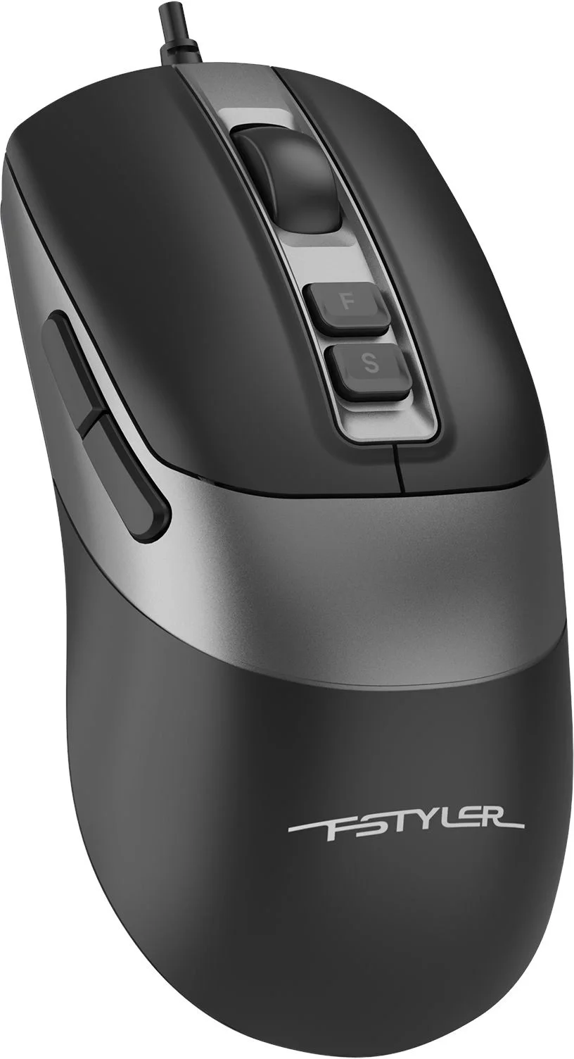 Мышь A4Tech Fstyler FM50S Plus черный оптическая 4000dpi silent USB 7but