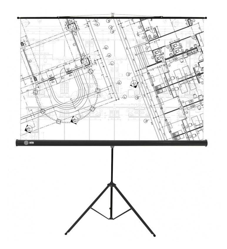 Экран на треноге Cactus Triscreen <CS-PST-127x127> (67", 1:1,  127x127см, Matte White)