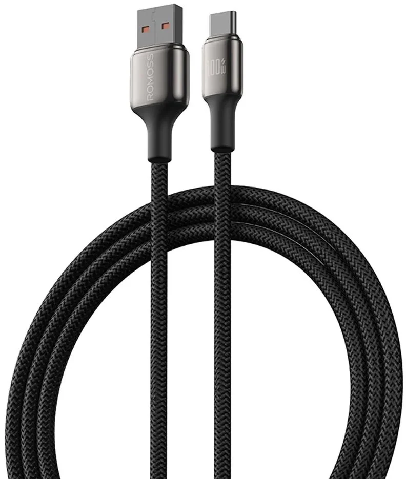 6958377525975 Кабель Romoss CB303A USB (m)-USB Type-C (m) 2м черный