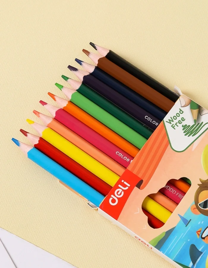 Карандаши цв. Deli EC00120 Colorwow трехгран. пластик 24цв. коробка/европод. (24шт)
