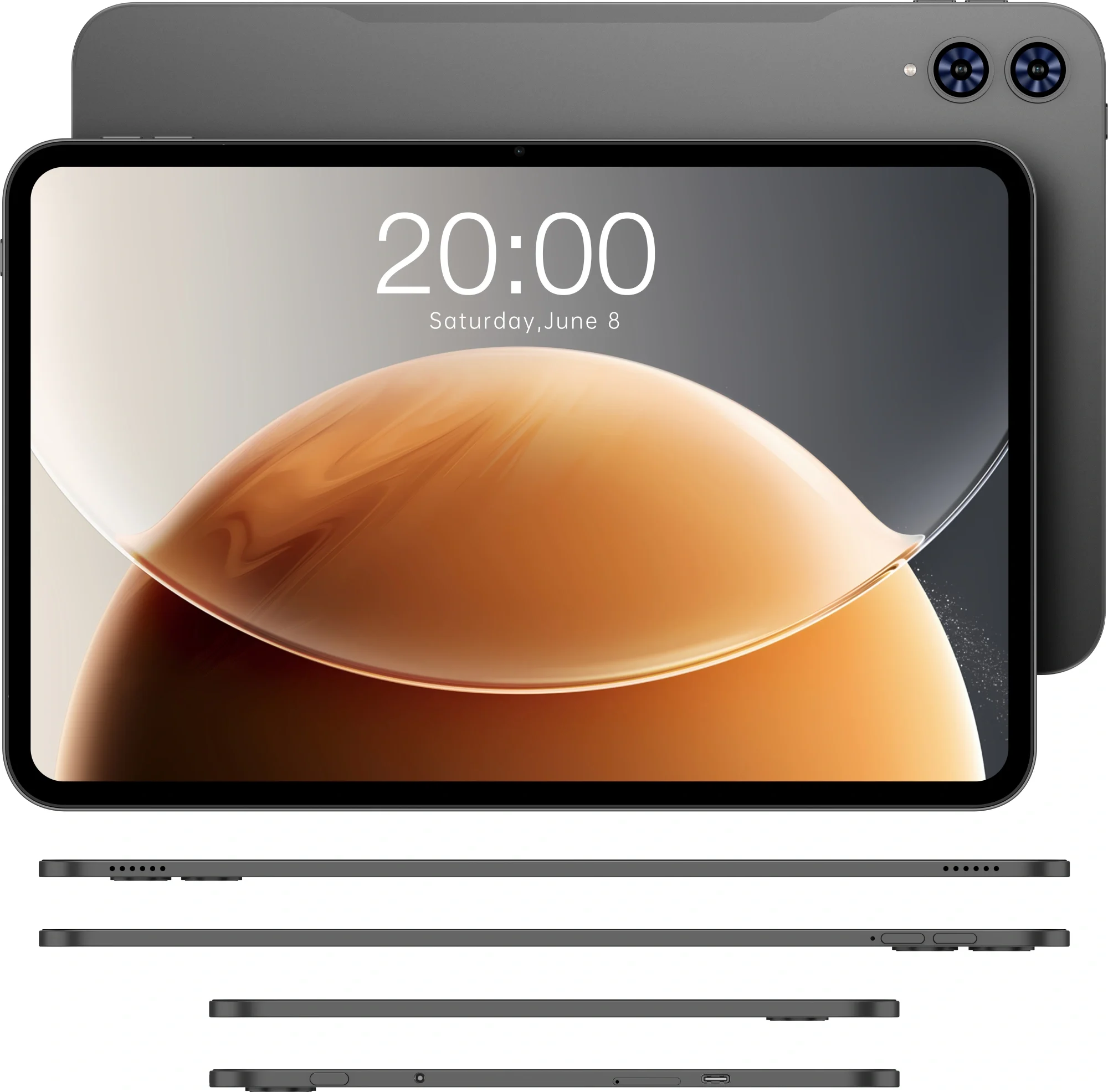 Планшет Teclast T65 T7280 (2.2) 8C RAM8Gb ROM128Gb 13.4" IPS 1920x1200 4G Android 15 черный 13Mpix 5Mpix BT WiFi microSD 1Tb 8000mAh
