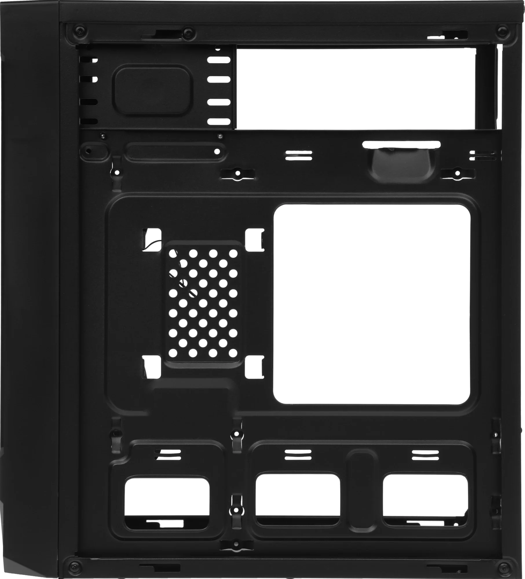 Компьютерный корпус KingPrice KPCC-MN209 черный без БП mATX 1x80мм 2x120мм 2xUSB 2.0 audio