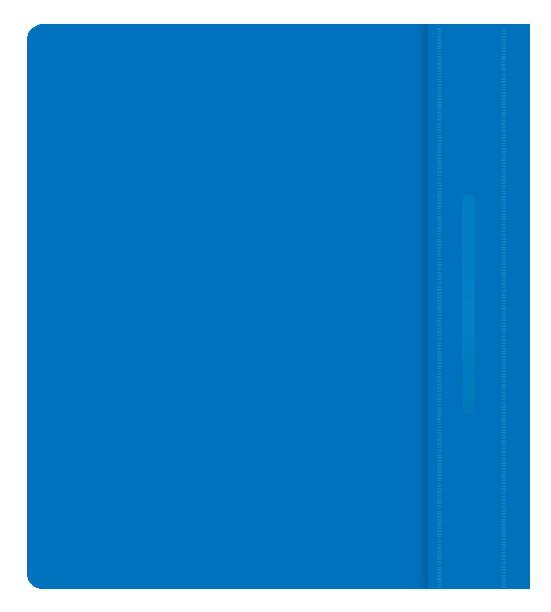 Папка-скоросшиватель Бюрократ Люкс -PSL20A5BLUE A5 прозрач.верх.лист пластик синий 0.14/0.18