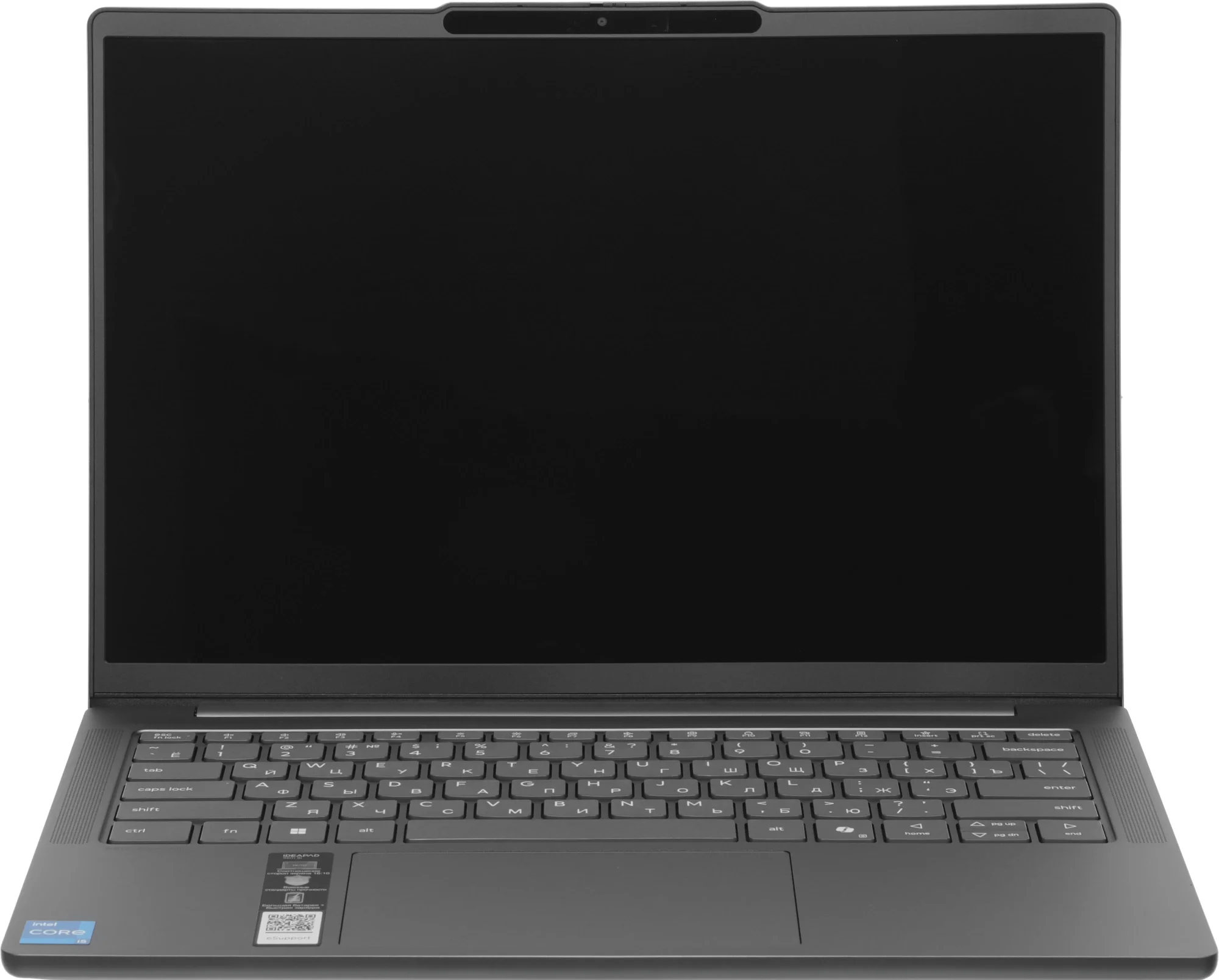Ноутбук Lenovo IdeaPad Slim 5 14IRH10 серый Core i5 13420H 16Gb SSD 512Gb Intel UHD Graphics 14" OLED WUXGA (1920x1200) Windows 11 Home WiFi BT Cam (83HR002WRK)