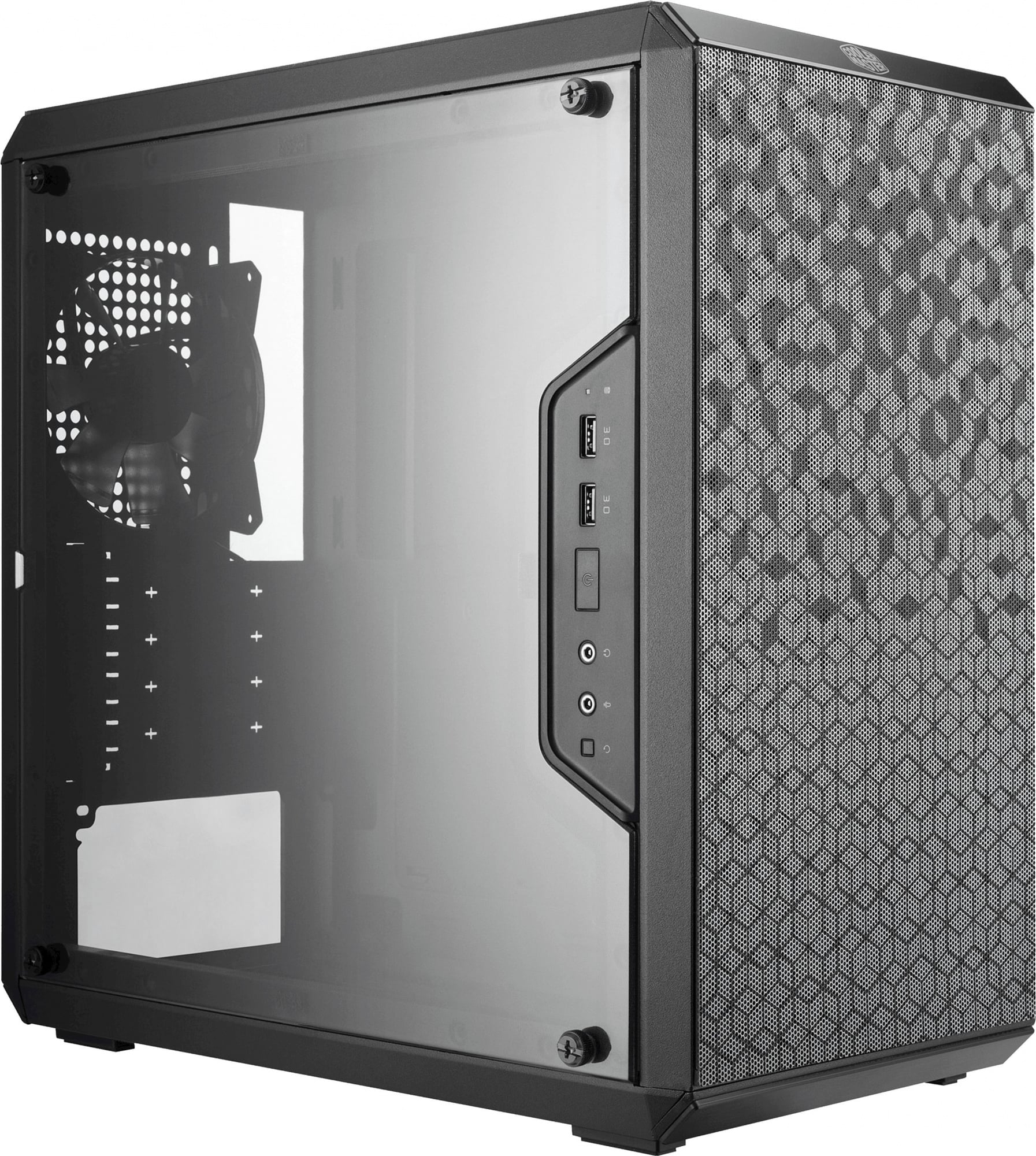 Minitower Cooler Master <MCB-Q300L-KANN-S00> Masterbox Q300L Black&Black MicroATX без БП, с окном